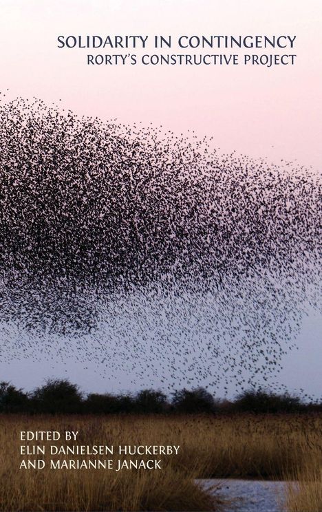 "Solidarity in Contingency: Rorty's Constructive Project". Schwarm Vögel fliegt über einer Wiese im Abendlicht.