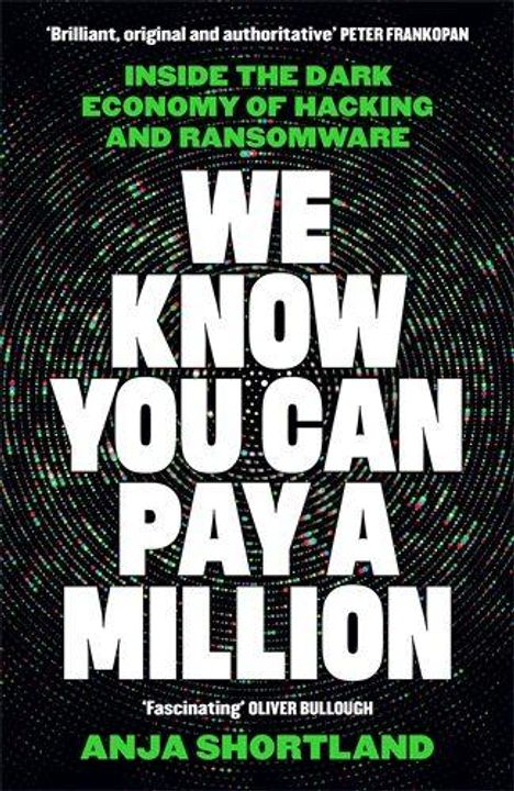 "We know you can pay a million" ist in großen weißen Buchstaben zu lesen. Darunter steht der Name Anja Shortland.