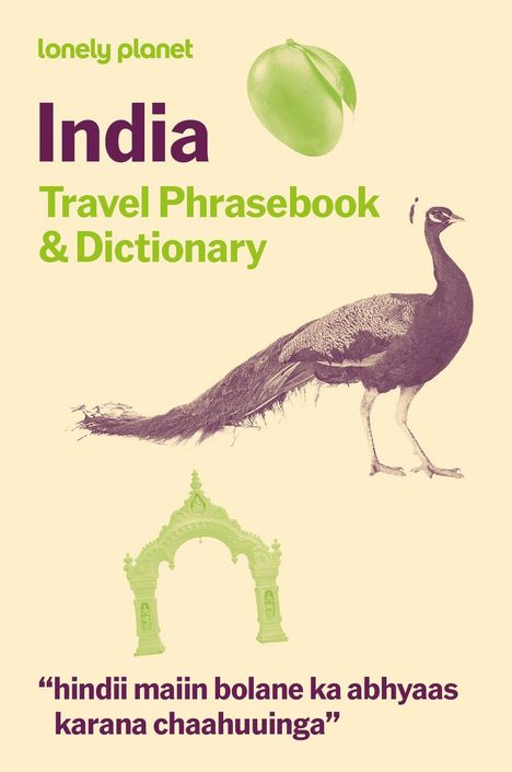 lonely planet, India Travel Phrasebook & Dictionary. Illustration: Mango, Pfau, Torbogen.