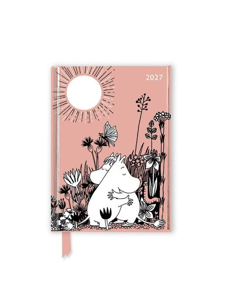 Text "2027". Illustration: Zwei weiße Figuren umarmen sich inmitten von Blumen. Oben links leuchtet eine stilisierte Sonne.