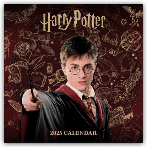 Danilo Promotion Ltd: Harry Potter - Offizieller Kalender 2025 - Wandkalender, Kalender