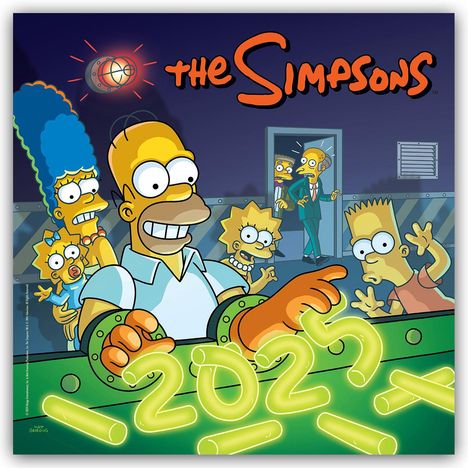 Danilo Promotion Ltd: The Simpsons - Die Simpsons 2025 - Wandkalender, Kalender