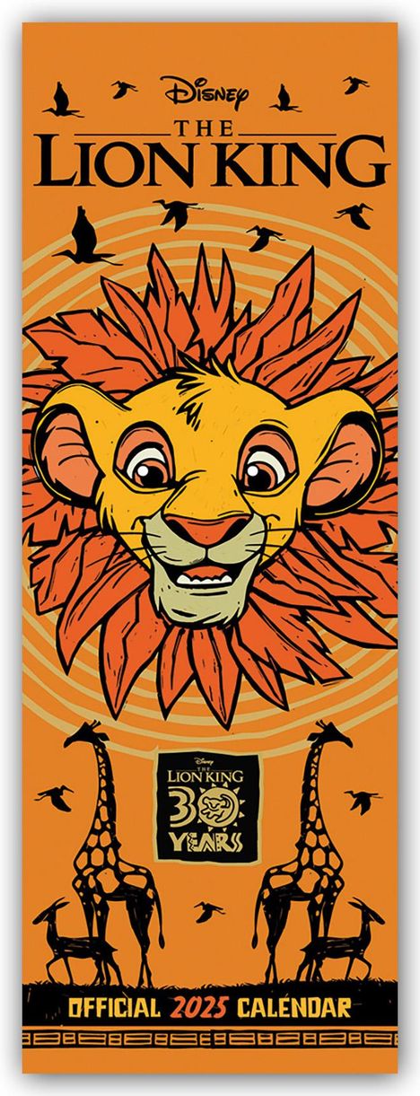 Disney - The Lion King - Der König der Löwen 2025 - Slimline-Kalender, Kalender