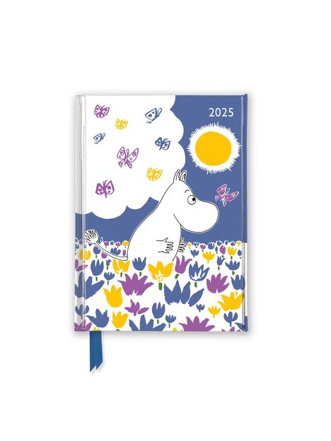 Tree Flame: Tove Jansson - Die Moomin - Mumin in den Blumen - Taschenkalender 2025, Kalender