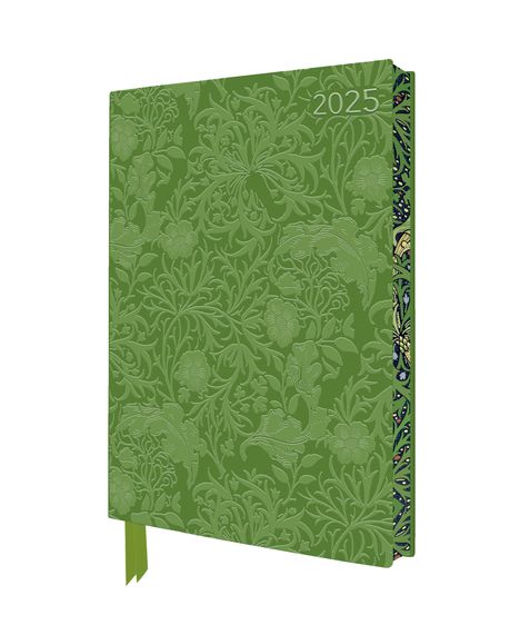 Tree Flame: William Morris - Meeresalgen - Tischkalender 2025, Kalender