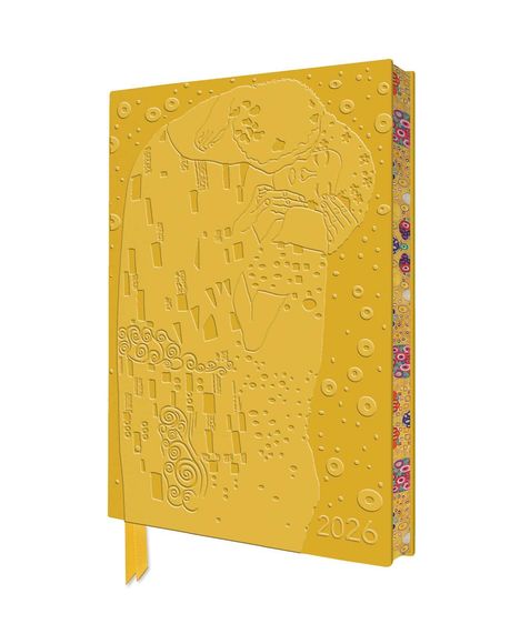 Tree Flame: Gustav Klimt - Der Kuss - Tischkalender 2026, Kalender