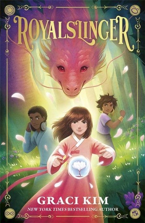 "Royalslinger", "Coming soon from", "Graci Kim". Grafik mit türkisem, weißem und dunkelblauem Hintergrund und Logoelement.