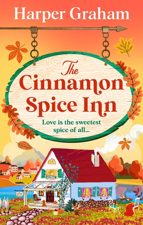 „The Cinnamon Spice Inn. Love is the sweetest spice of all.“ Eine gemütliche Herberge mit Herbstdekoration.