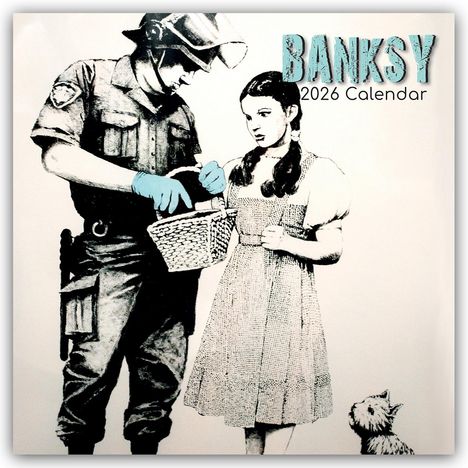 Gifted Stationery Co. Ltd: Banksy 2026 - 16-Monatskalender, Kalender