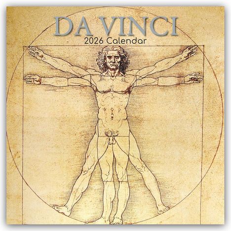 Gifted Stationery Co. Ltd: Leonardo da Vinci 2026 - 16-Monatskalender, Kalender