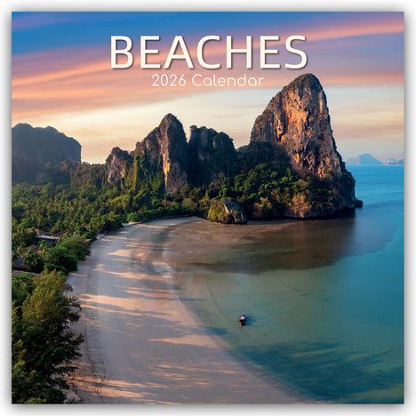 Gifted Stationery Co. Ltd: Beaches - Traumstrände 2026 - 16-Monatskalender, Kalender