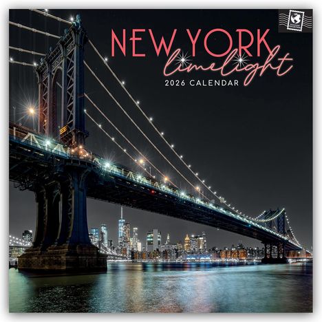 Gifted Stationery Co. Ltd: New York Limelight - New York im Rampenlicht 2026 - 16-Monatskalender, Kalender