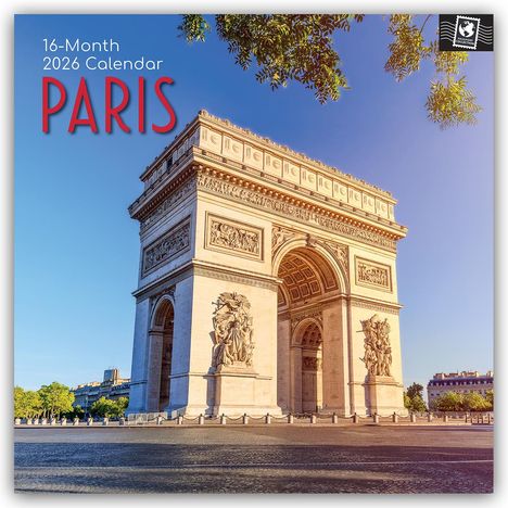 Gifted Stationery Co. Ltd: Paris 2026 - 16-Monatskalender, Kalender