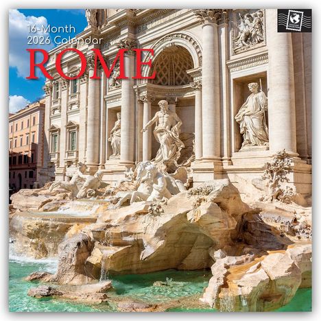 Gifted Stationery Co. Ltd: Rome - Rom 2026 - 16-Monatskalender, Kalender