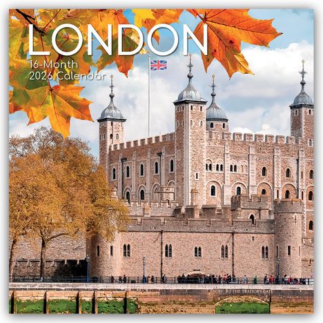 Gifted Stationery Co. Ltd: London 2026 - 16-Monatskalender, Kalender