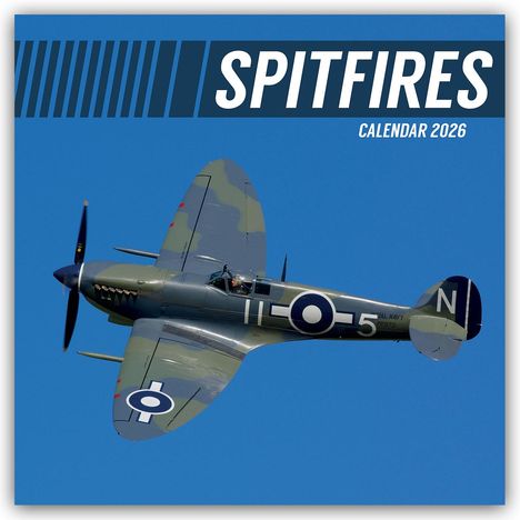 Gifted Stationery Co. Ltd: Spitfires - Spitfire 2026 - 16-Monatskalender, Kalender
