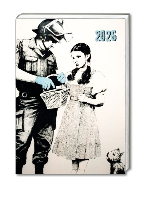 Gifted Stationery Co. Ltd: Banksy Kalender 2026 - A5-Tischkalender, Kalender