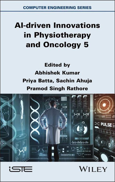 Der obere Text lautet "COMPUTER ENGINEERING SERIES." Unten sieht man eine Illustration mit einem Wissenschaftler vor Bildschirmen.