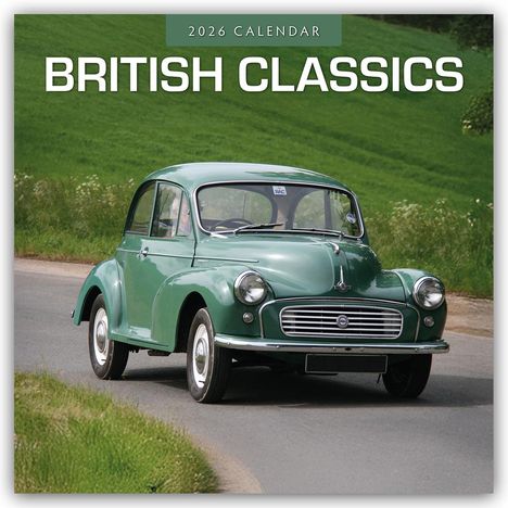 Robin Red: British Classics - Klassische britische Autos 2026 - 16-Monatskalender, Kalender