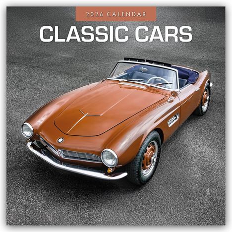 Robin Red: Classic Cars - Klassische Autos 2026 - 16-Monatskalender, Kalender