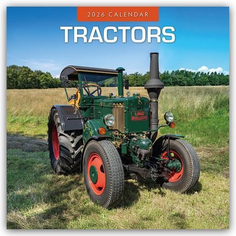 Robin Red: Tractors - Traktoren 2026 - 16-Monatskalender, Kalender