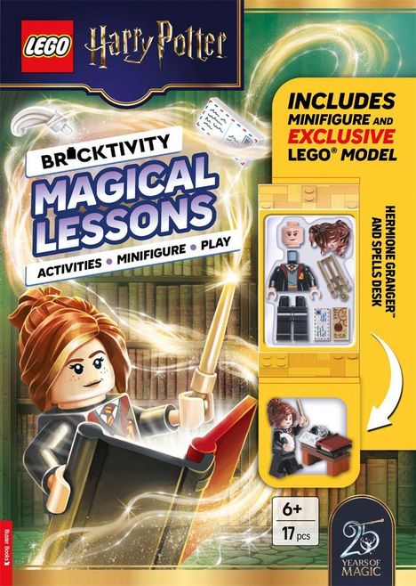 "Bricktivity Magical Lessons", Aktivitäten, Figur, Spiel. Enthält Figur und exklusives Modell. Minifigur von Hermine.