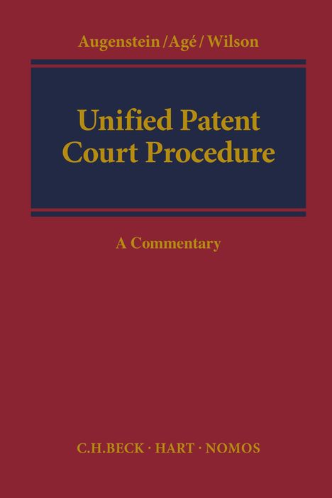 Christof Augenstein: Unified Patent Court Procedure, Buch