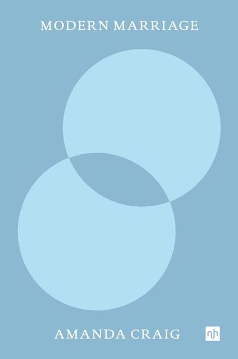 "Modern Marriage" und "Amanda Craig" auf blauer Buchumschlag mit zwei sich überschneidenden hellblauen Kreisen.
