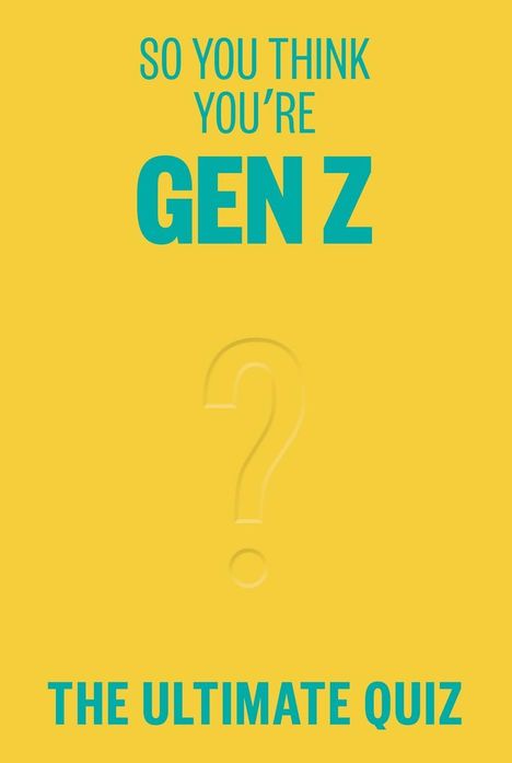 Lucy Grant: So You Think You're Gen Z, Buch