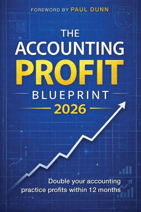 "The Accounting Profit Blueprint 2026", Grafik mit aufsteigendem Pfeil vor blauem Hintergrund.