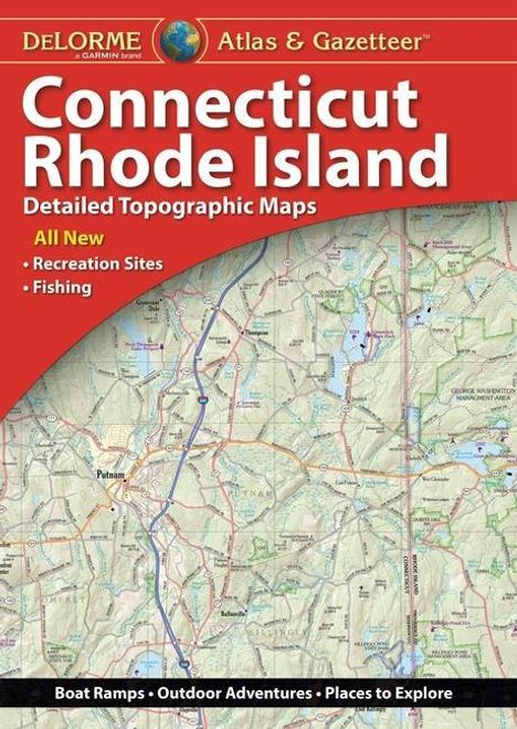Rand Mcnally: Delorme Atlas &amp; Gazetteer: Connecticut &amp; Rhode Island, Buch