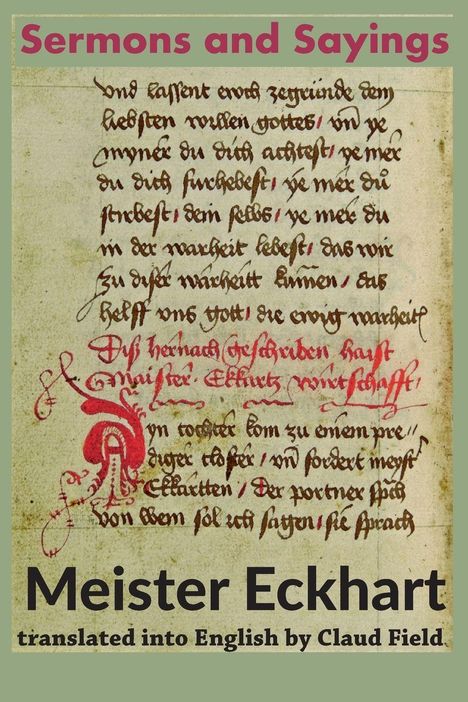 Meister Eckhart: Sermons and Sayings, Buch