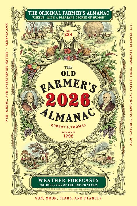 Old Farmer'S Almanac: The 2026 Old Farmer's Almanac, Buch