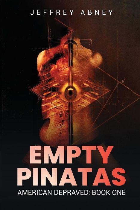 "Jeffrey Abney", "Empty Pinatas", "American Depraved: Book One". Abstrakte Darstellung eines Schaufensterpuppen-Torsos.