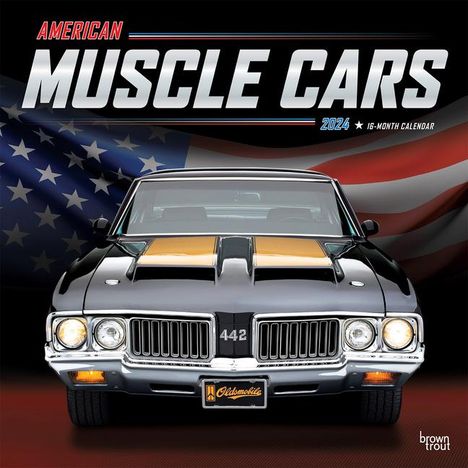 American Muscle Cars 2024 Square Foil, Kalender
