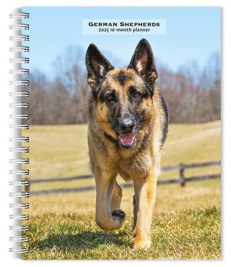 Browntrout: German Shepherds 2025 6 X 7.75 Inch Spiral-Bound Wire-O Weekly Engagement Planner Calendar New Full-Color Image Every Week, Kalender