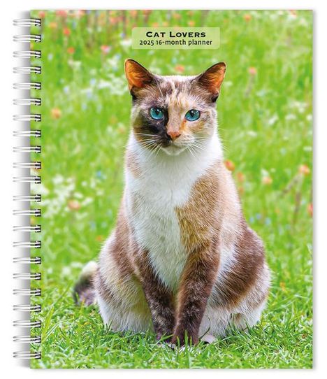 Browntrout: Cat Lovers 2025 6 X 7.75 Inch Spiral-Bound Wire-O Weekly Engagement Planner Calendar New Full-Color Image Every Week, Kalender