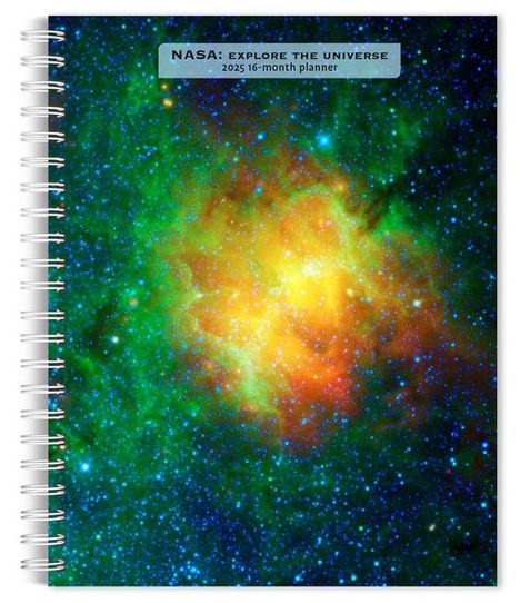 Browntrout: NASA Explore the Universe 2025 6 X 7.75 Inch Spiral-Bound Wire-O Weekly Engagement Planner Calendar New Full-Color Image Every Week, Kalender