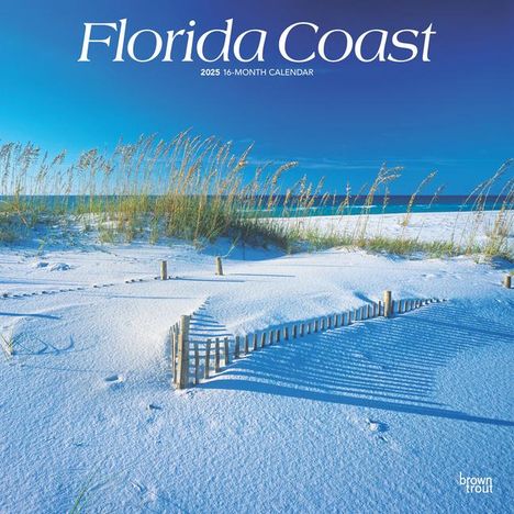 Browntrout: Florida Coast 2025 12 X 24 Inch Monthly Square Wall Calendar Plastic-Free, Kalender