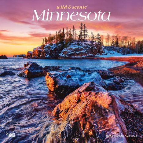 Browntrout: Minnesota Wild &amp; Scenic 2025 12 X 24 Inch Monthly Square Wall Calendar Plastic-Free, Kalender