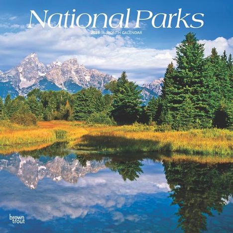 Browntrout: National Parks 2025 12 X 24 Inch Monthly Square Wall Calendar Plastic-Free, Kalender