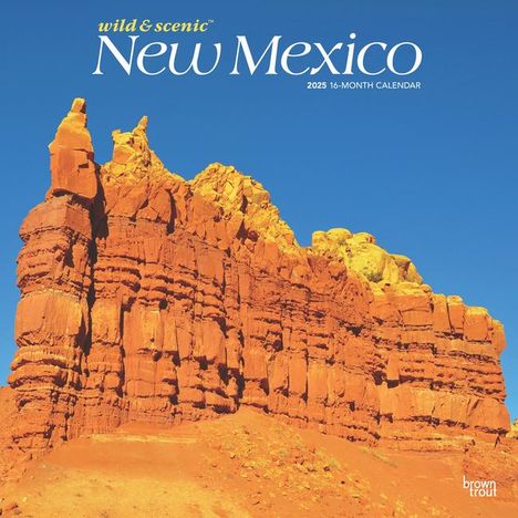 Browntrout: New Mexico Wild &amp; Scenic 2025 12 X 24 Inch Monthly Square Wall Calendar Plastic-Free, Kalender