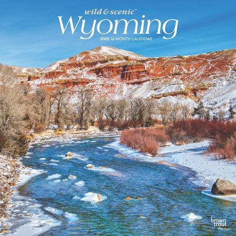 Browntrout: Wyoming Wild &amp; Scenic 2025 12 X 24 Inch Monthly Square Wall Calendar Plastic-Free, Kalender