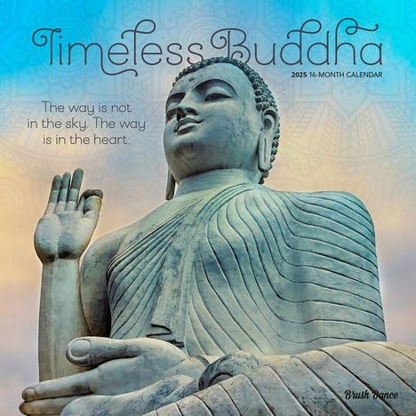 Brush Dance: Timeless Buddha 2025 12 X 24 Inch Monthly Square Wall Calendar Plastic-Free, Kalender