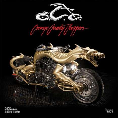 Browntrout: Orange County Choppers Official 2025 12 X 24 Inch Monthly Square Wall Calendar Plastic-Free, Kalender