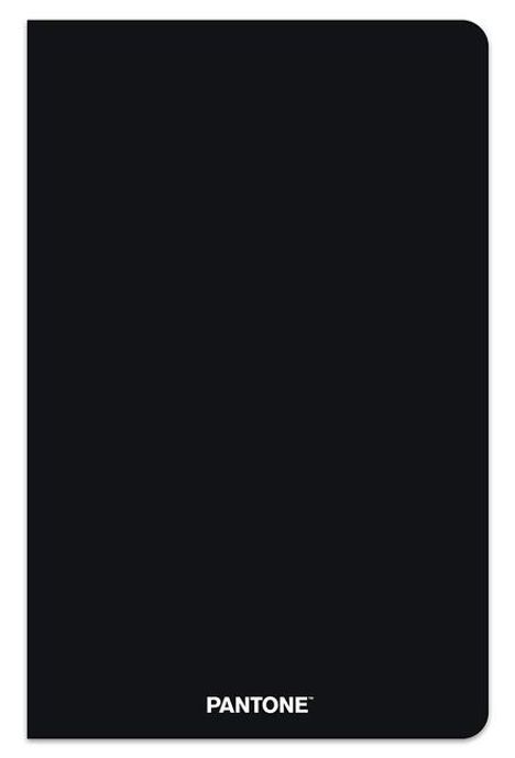 Browntrout: Pantone Official Black 5.25 X 8.25 Inch Lined Compact Journal Non-Dated, Kalender