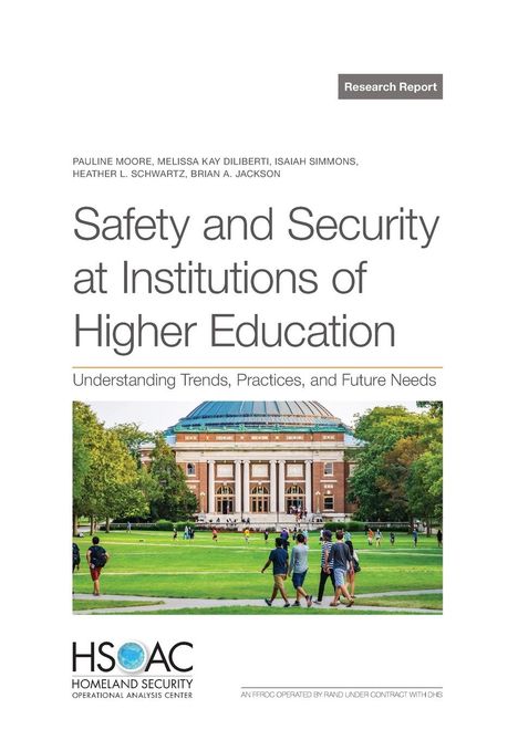 Pauline Moore: Safety and Security at Institutions of Higher Education, Buch