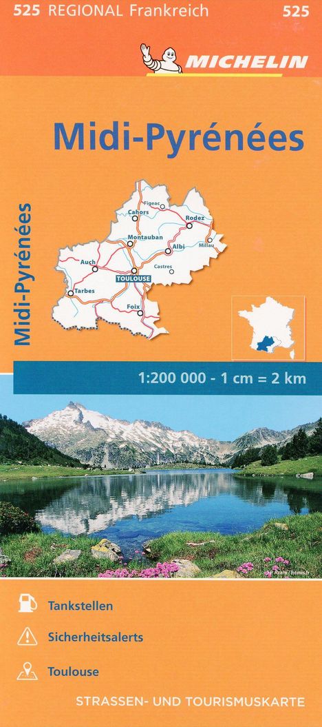 Michelin Midi-Pyrénées, Karten