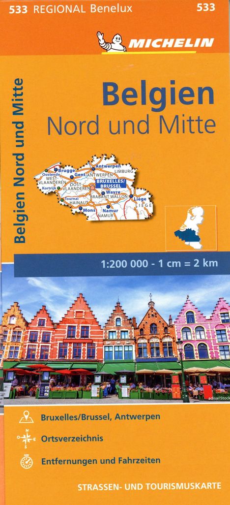 Michelin Belgien Nord und Mitte. 1:200.000, Karten
