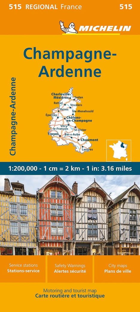 Michelin Champagne Ardennen, Karten